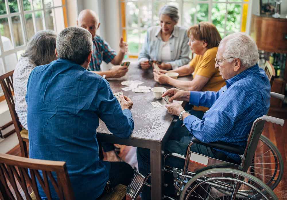 The Pinnacle of Oxford - Assisted Living and Memory Care - Seniors Playing Cards